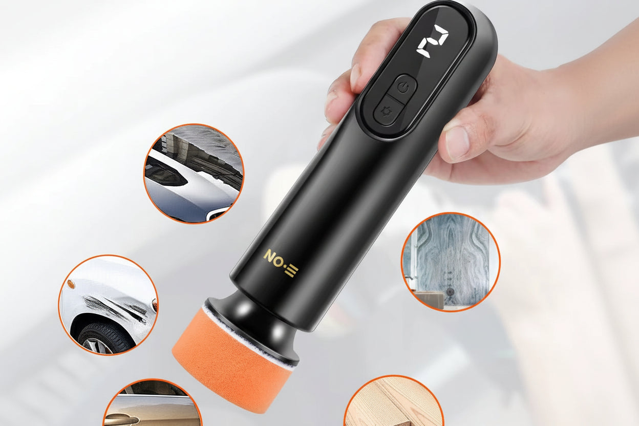 40W Mini Cordless Car Polishing Machine with 3 Speeds 12000Rpm Portable Electric Scratch Repair Tool USB Rechargeable Polisher