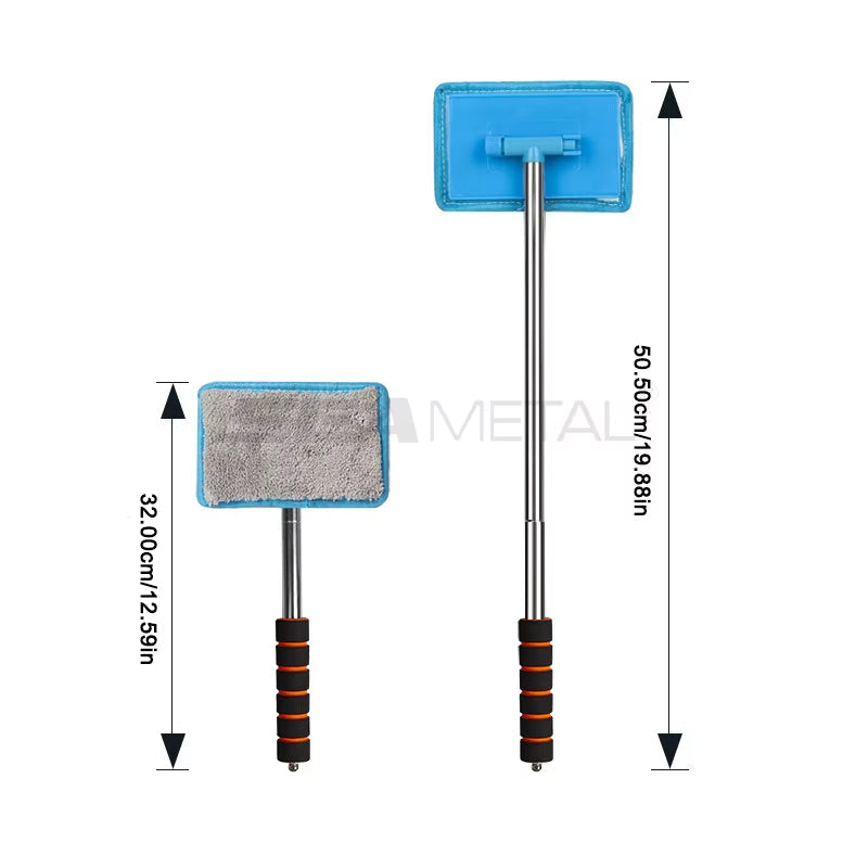 Car Front Windshield Defogging Brush Telescopic Long Handle Car Household Glass Clean Brushes Dust Remover Tool