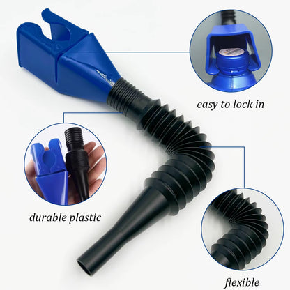 1Pcs Car Refueling Funnel Gasoline Foldable Engine Oil Funnel Tool Plastic Funnel Car Refueling Tool Auto Accessories