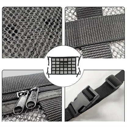Car Roof Top Ceiling Cargo Net Pocket Mesh Organizer Bag anti Sagging Luggage Storage Net Bag for SUV Van SUV Long Trip Camping