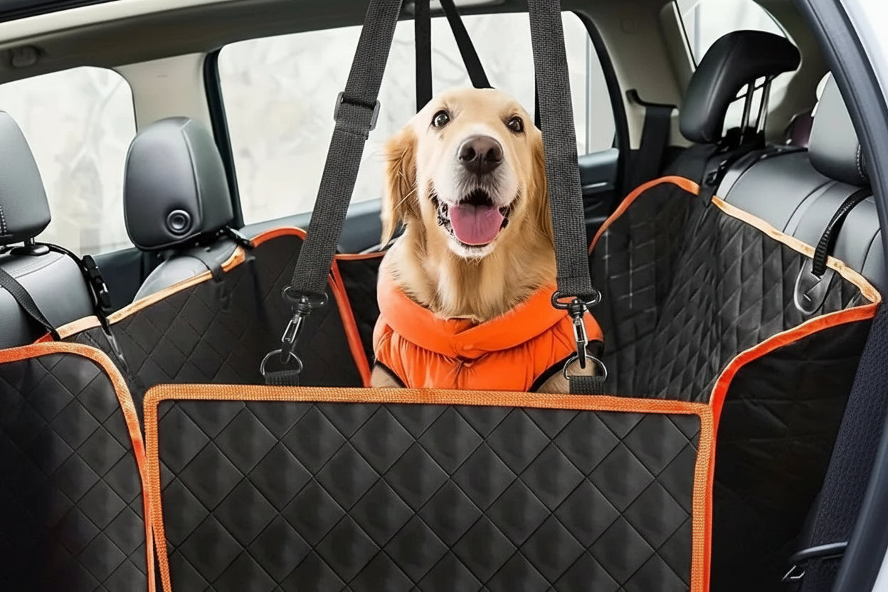 Ideal Car Seat Cover, Upgrade Your Car Seats with This Waterproof, Scratch-Resistant Dog Hammock Cover!
