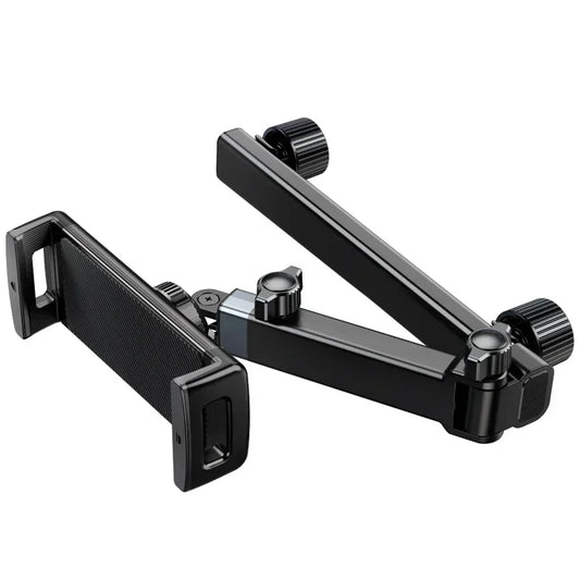 Tablet Holder Mount for Car Headrest Back Seat 360 Rotate Phone Stand Long Arm Adjustable with 2 Hook Fit for 4.7-12 Device