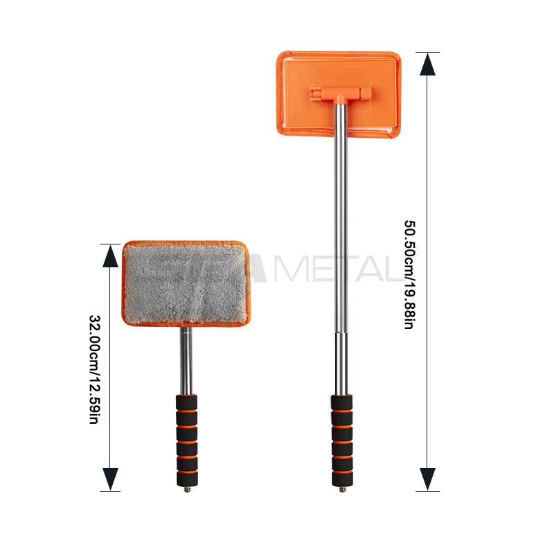Car Front Windshield Defogging Brush Telescopic Long Handle Car Household Glass Clean Brushes Dust Remover Tool
