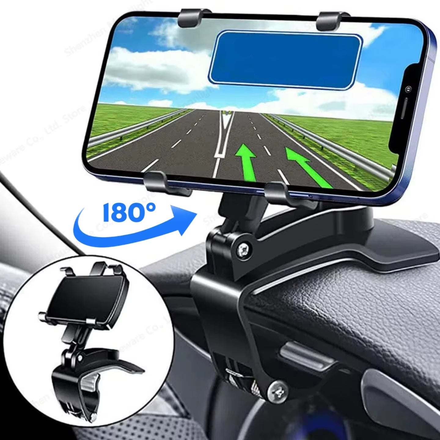 Universal Car Phone Holder Dashboard Car Clip Stand Mount GPS Display Bracket Car Mobile Phone Support for Iphone Samsung Xiaomi