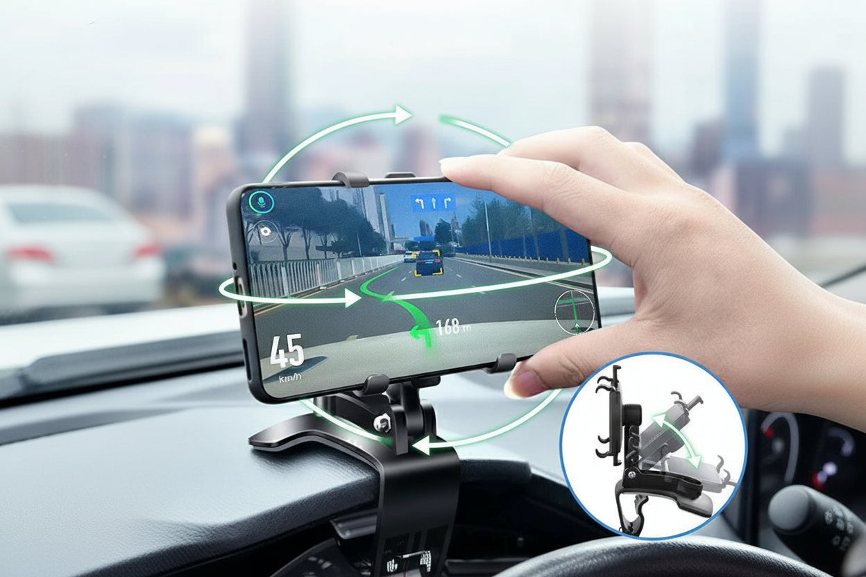 Universal Car Phone Holder Dashboard Car Clip Stand Mount GPS Display Bracket Car Mobile Phone Support for Iphone Samsung Xiaomi