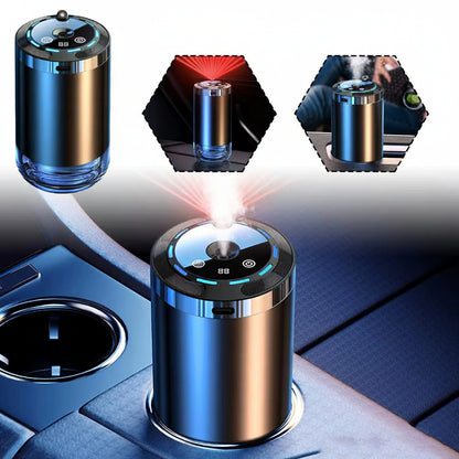 Smart Car Air Freshener, Rechargeable Car Aroma Diffuser, 5 Levels of Adjustable Intelligent Car Diffuser