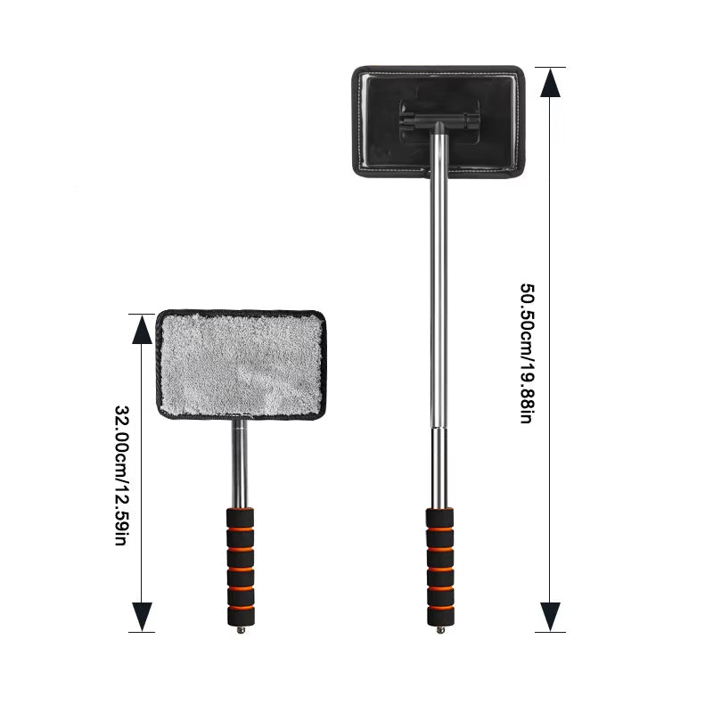 Car Front Windshield Defogging Brush Telescopic Long Handle Car Household Glass Clean Brushes Dust Remover Tool