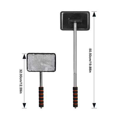 Car Front Windshield Defogging Brush Telescopic Long Handle Car Household Glass Clean Brushes Dust Remover Tool