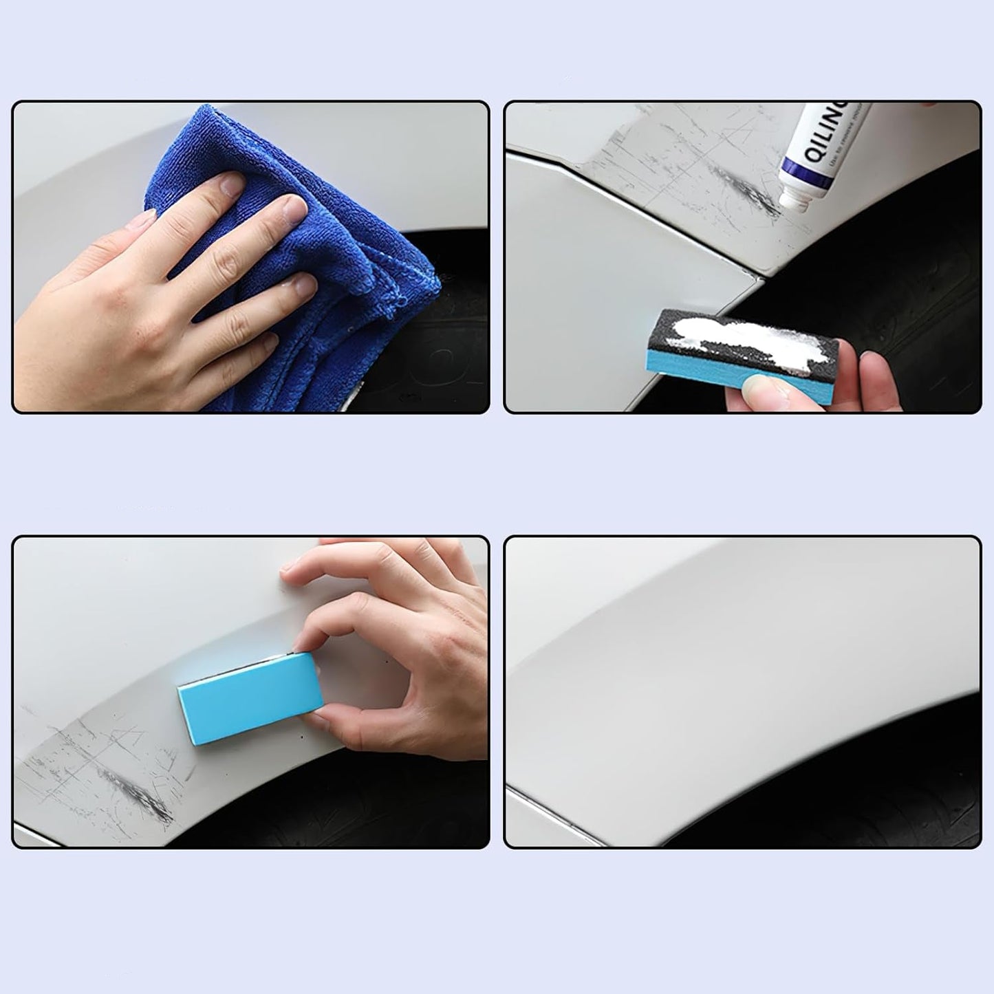 Reparador Arañazos Coche,  Quita Arañazos Coche, Pulimento Coche Arañazos, Quita Rayones Coche, Con Esponja, Para Arañazos De Ramitas Y Clavos
