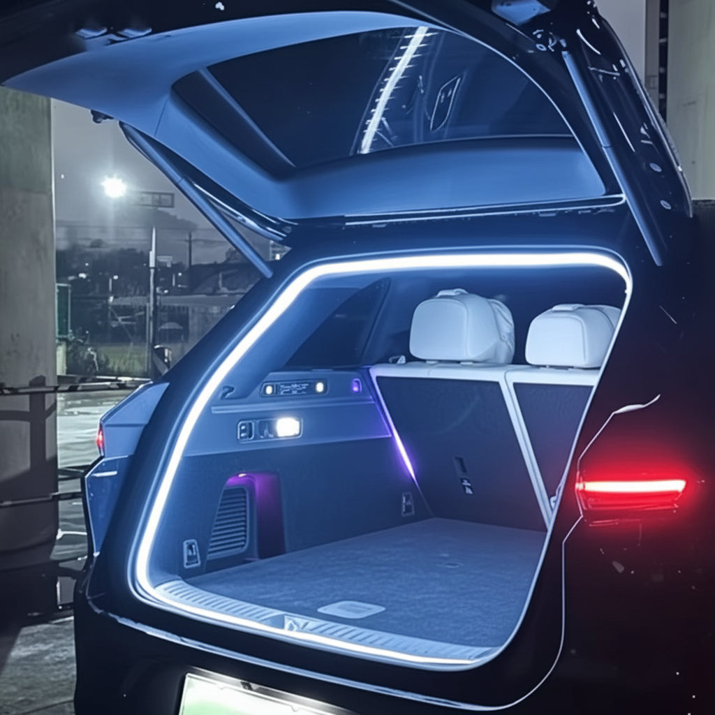 Car High Brightness Trunk Lighting Ambient Light Interior Decoration LED Wiring Free Automatic Sensing Tailgate Light Strip