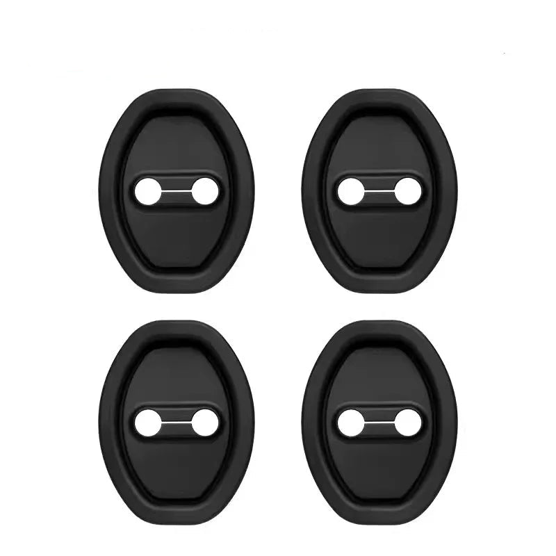 4Pcs/8Pcs Silicone Car Door Lock Buckle Protection Cover Elastic Anti-Collision Shock Absorbing Pad Mute Buffering Cushion