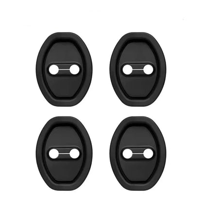 4Pcs/8Pcs Silicone Car Door Lock Buckle Protection Cover Elastic Anti-Collision Shock Absorbing Pad Mute Buffering Cushion