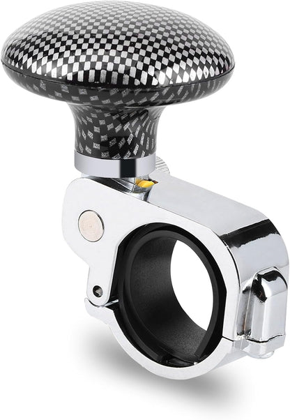 Pomo Universal Para Volante De Coche, Perilla Giratoria De Fibra De Carbono, Bola De Ayuda Para Volante De Coche, Para Discapacitados, Camión, Tractor (Fibra De Carbono)